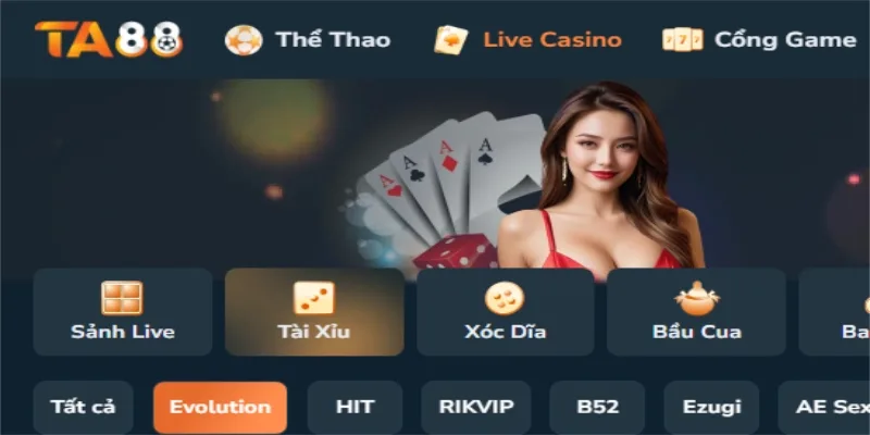 Game tài xỉu phát trực tiếp có các nữ Dealer xinh đẹp