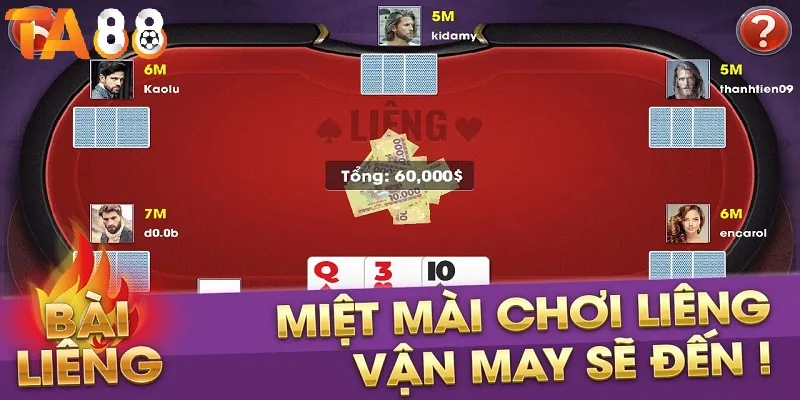 Thử vận may với Liêng TA88